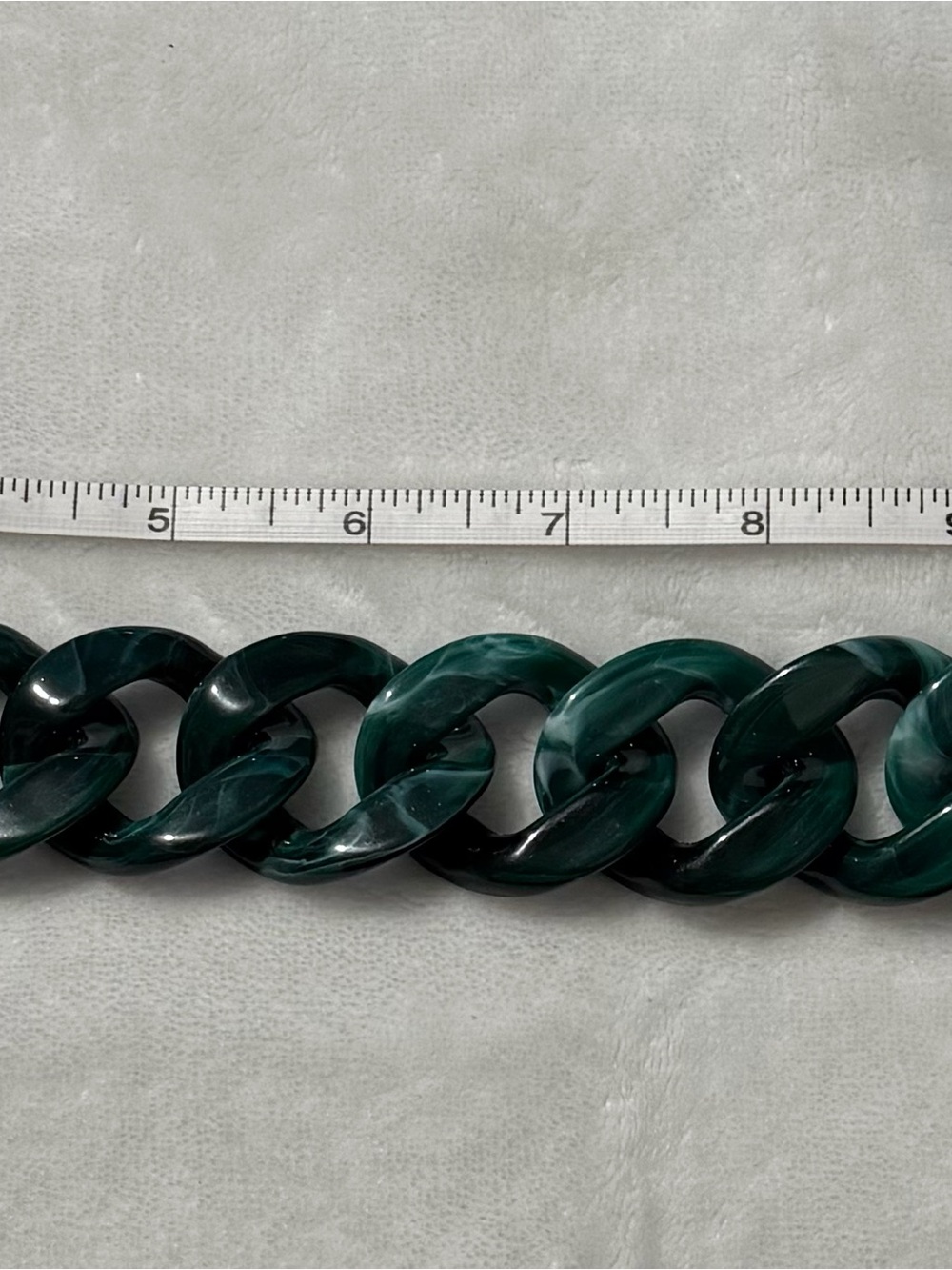 Marble Green Purse/Bag or Phone Charm Chain Accessory